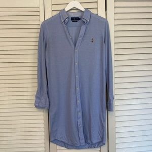 Ralph Lauren Oxford Shirt Dress LIKE NEW Size M